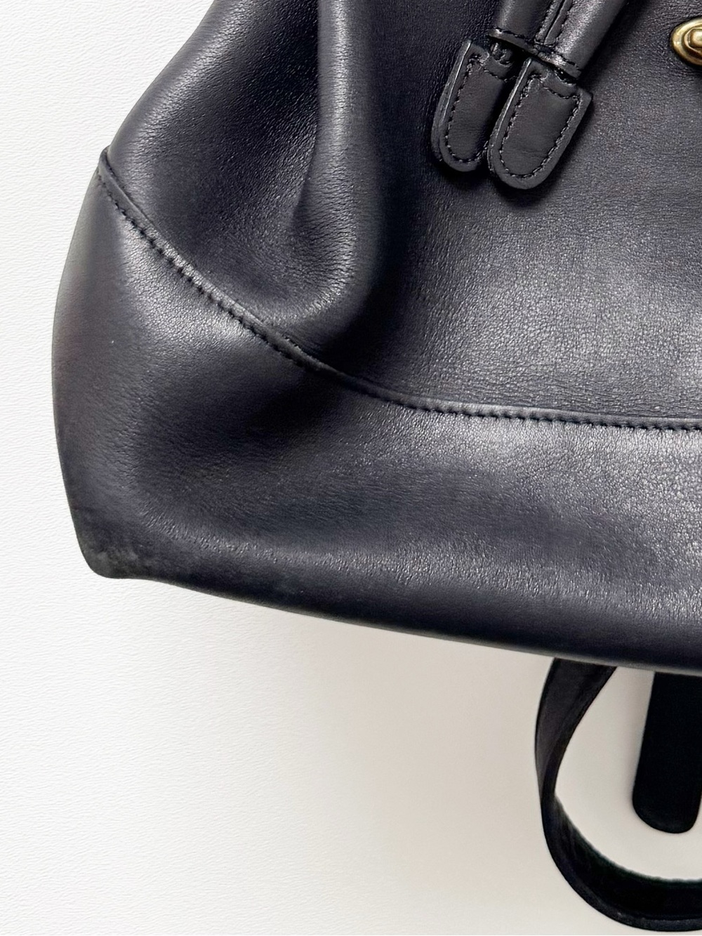 Coach Vintage 9791 Black Leather Daypack Backpack Purse - Picture 11 of 14